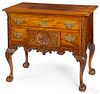 Chippendale style carved mahogany dressing table