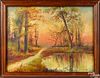 Rosewell Morse Shurtleff oil on canvas landscape