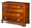 Delaware Chippendale mahogany bowfront chest