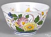 Dutch Delft polychromed floral bowl, 18th c.