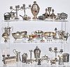 Collection of miniature silver tablewares