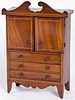 Miniature English mahogany dresser, early 19th c.