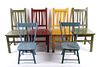 Chinese Import Hand Painted Decorative Chairs