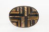 A Navajo Stone Inlay and Silver Belt Buckle, ca. 1990-2000