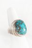 A Navajo Silver and Turquoise Ring