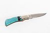 A Parker Turquoise and Sterling Silver Pocket Knife