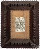 Tramp art frame, late 19th c.