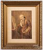 Charles Pittard watercolor portrait of a gentlema