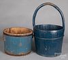 Two painted buckets, 19th/20th c.