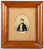 Miniature portrait of a gentleman, 19th c.