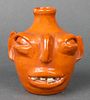 M.L. Owens N. Carolina Folk Art Pottery Face Jug