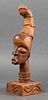 Matino African Carved Wood Head of Woman Sculpture