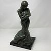 Signed Albert J Ciaffone, 13" Greek sculpture bronze,