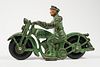 HUBLEY PATROL Cast Iron Police Motorcycle Toy