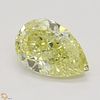 1.90 ct, Intense Yellow/VVS1, Pear cut Diamond 