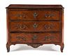 A Regence Style Bronze Mounted Rosewood Commode  
