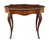 A Louis XV Style Bronze Mounted Marquetry Table a Ecrire