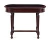 A Louis XVI Style Carved Mahogany Side Table