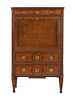 A Directoire Brass Mounted Mahogany Secretaire a Abattant