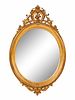 A Napoleon III Style Carved Giltwood Mirror