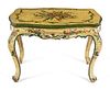 A Venetian Polychrome Decorated Low Table