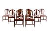 A Set of Eight Late Regency Mahogany Dining Chairs  