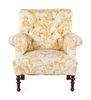 A William IV Style Button Tufted Mahogany Easy Chair