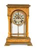 An Ansonia Sirius Gilt-Metal and Crystal Regulator Clock