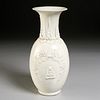 Chinese blanc de chine Buddha vase