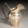 George IV silver pitcher with ebony handle