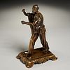 French School, Art Deco bronze figure of a mime