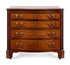 A George III Style Mahogany Serpentine-Front Chest of Drawers