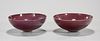 Two Chinese Oxblood Porcelain Bowls