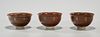 Group of Three Chinese Glazed Ceramic Bowls