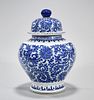 Chinese Blue and White Porcelain Covered Jar