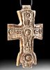 8th C. Holyland Byzantine Bone Cross Pendant