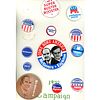3 Cards Of Pin Back Buttons Of Various Presidents