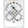 1 Card Of Div 1 Clear & Colored Glass Radiant Buttons