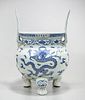 Chinese Blue and White Porcelain Censer