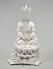 Chinese Blanc de Chine Porcelain Seated Buddha