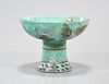 Chinese Enameled Porcelain Stem Cup