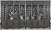 Chinese Eight Panel Painted Wood Screen