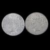 Two 1923 $1 Peace Silver Dollar Coins