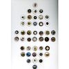 Full Card Of 19Th Century Assorted Shell Buttons