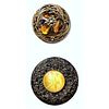 2 Division 1 Victorian Period Gay 90 Buttons