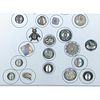 A Small Card Of Assorted Silver Buttons