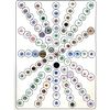 A Large Card Of Assorted Pattern China Calico Buttons