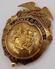 GOLD. NYPD 14kt Gold Supervisor Medal.