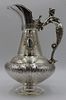 SILVER. Exceptional Signed French Silver Ewer.