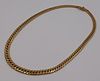 JEWELRY. Italian Uno-A-Erre 14kt Gold Necklace.